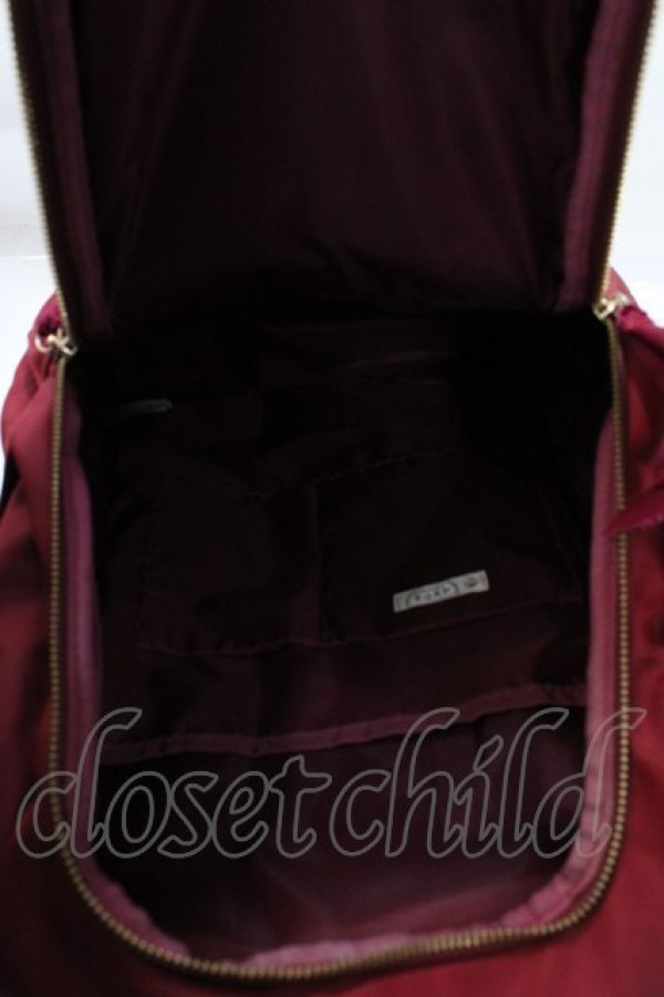 axes femme / ロゴプレートデザインリュック 赤 Y-25-09-14-014