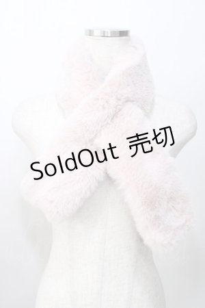 画像: axes femme POETIQUE / ファーマフラー  ピンク Y-25-09-14-019-AX-ZA-SZ-ZT422