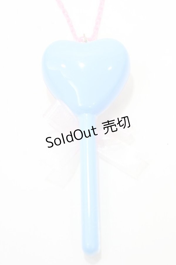 画像2: Nile Perch / ハートステッキくまさんネックレス  ブルー Y-25-09-14-003-LO-AC-HR-ZY (2)