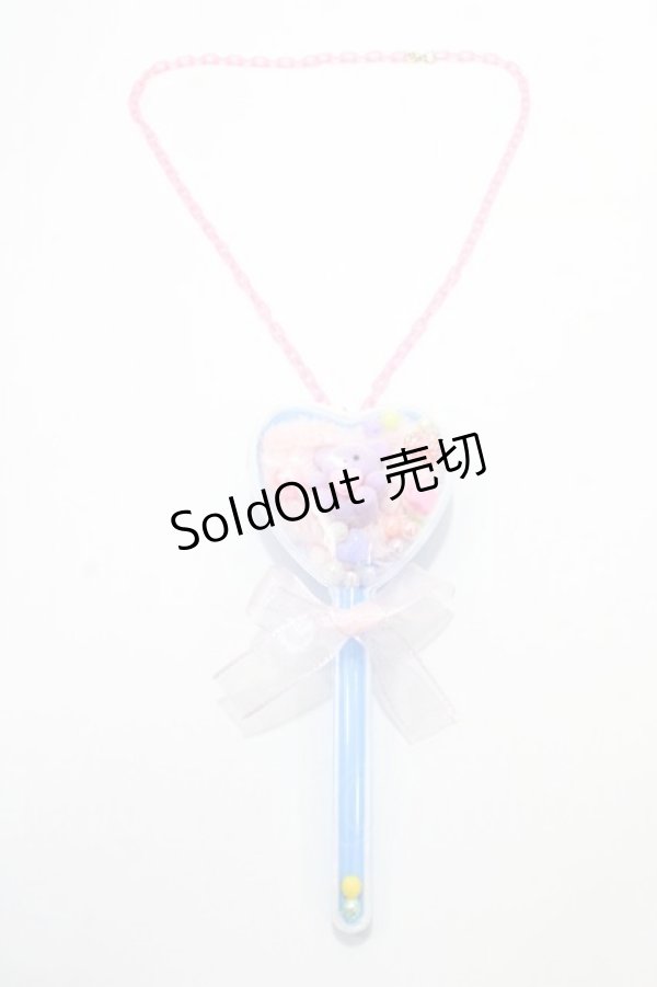 画像3: Nile Perch / ハートステッキくまさんネックレス  ブルー Y-25-09-14-003-LO-AC-HR-ZY (3)