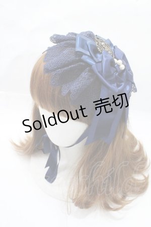 画像: ALICE and the PIRATES / ローレンリボンヘッドドレス  ネイビー Y-25-09-14-033-PA-AC-SZ-ZY