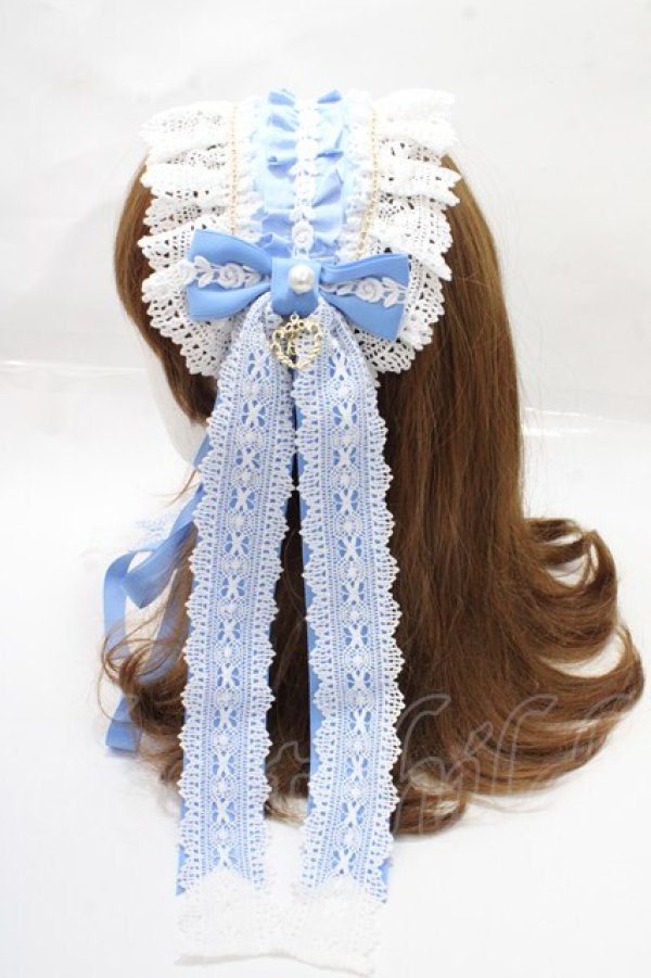 画像2: BABY,THE STARS SHINE BRIGHT / Elegant Rococoヘッドドレス  サックス Y-25-09-14-034-BA-AC-SZ-ZY (2)