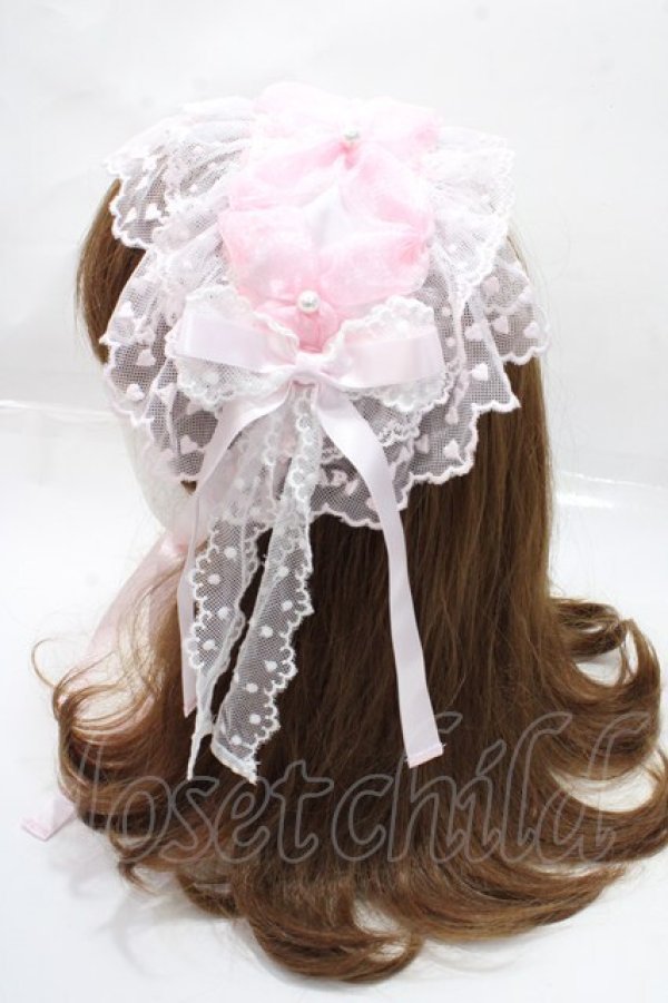 画像2: Angelic Pretty / Ohanami Bunnyヘッドドレス  ピンク Y-25-09-14-035-AP-AC-SZ-ZY (2)