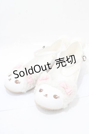 画像: BABY,THE STARS SHINE BRIGHT / くまくみゃちゃんシューズ L 白×ピンク Y-25-09-14-038-BA-SH-SZ-ZY