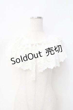 画像: axes femme / 繊細レース付け襟  白 Y-25-09-16-026-AX-ZA-SZ-ZY