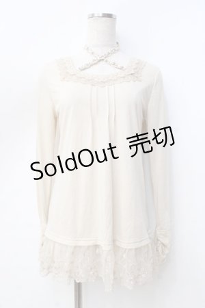 画像: axes femme / ストラップ付きインナープルオーバー  生成り Y-25-09-16-028-AX-TO-SZ-ZY