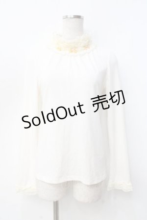 画像: axes femme / ふりふり薔薇モチーフインナー  生成り Y-25-09-16-029-AX-TO-SZ-ZI