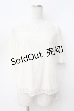 画像: axes femme / 総レースプルオーバー  生成り Y-25-09-16-030-AX-TO-SZ-ZY