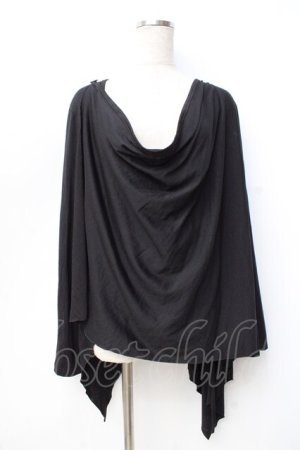 画像: BPN FOR MEN / イレギュラーカーデ M 黒 Y-25-09-16-040-GO-TO-SZ-ZY