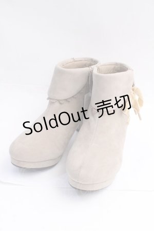 画像: axes femme / レースアップブーティ L ベージュ Y-25-09-16-005-AX-SH-SZ-ZY