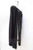 画像2: BPN FOR MEN / プリント入りレイヤード風ロングトップス M 黒 Y-25-09-16-043-GO-TO-SZ-ZY (2)