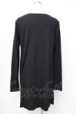 画像3: BPN FOR MEN / プリント入りレイヤード風ロングトップス M 黒 Y-25-09-16-043-GO-TO-SZ-ZY (3)