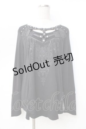 画像: Ozz Croce / デコルテハーネスデザイントップス  黒 Y-25-09-16-044-OO-TO-SZ-ZY