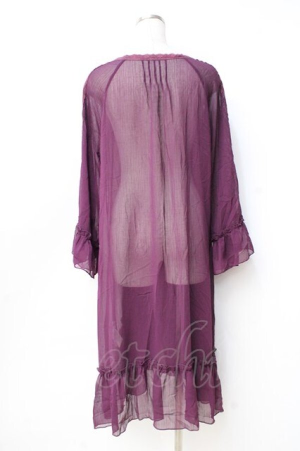 画像3: axes femme / ラグランスリーブガウン  パープル Y-25-09-16-050-AX-TO-SZ-ZT011 (3)