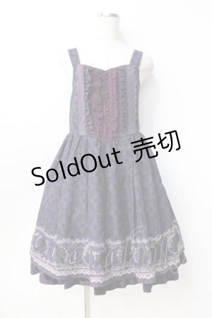画像: axes femme / ダークオーナメント柄ワンピース  パープル Y-25-09-16-057-AX-OP-SZ-ZY