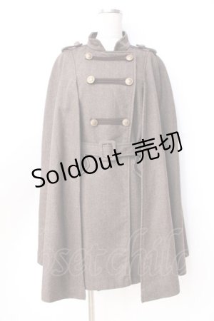 画像: axes femme / ナポレオンマント風コート  ブラウン Y-25-09-16-071-AX-CO-SZ-ZY
