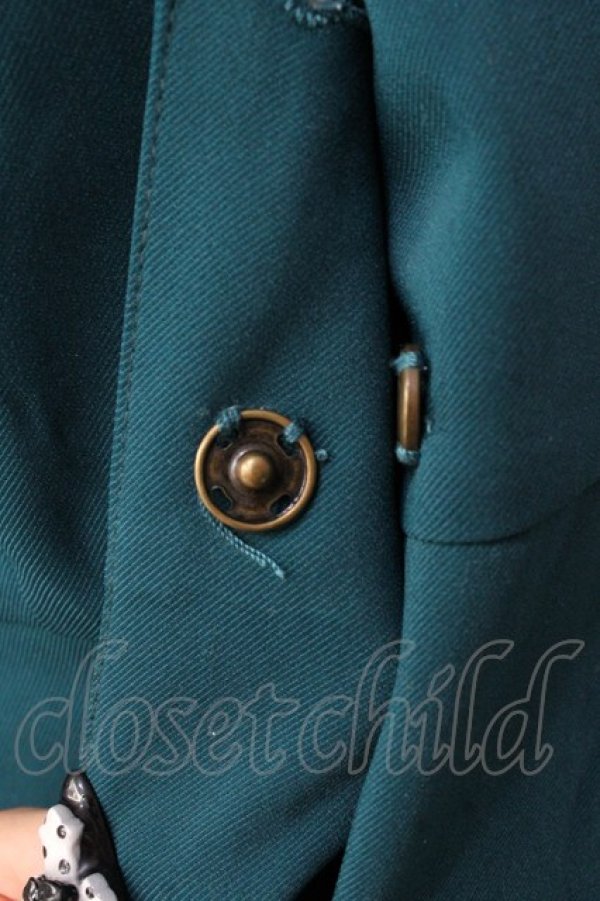 画像4: Fi.n.t / タイ付きドットクレリック衿ワンピース  グリーン Y-25-09-16-072-CA-OP-SZ-ZY (4)