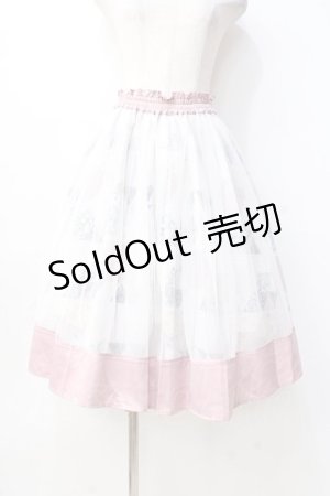画像: axes femme / パッチワーク柄スカート/ミュルーズ染織美術館コラボ  ピンク Y-25-09-16-086-AX-SK-SZ-ZT0930A