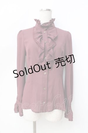 画像: MIHO MATSUDA / ブラウス・アザリア S ボルドー Y-25-09-16-010-GO-BL-SZ-ZY