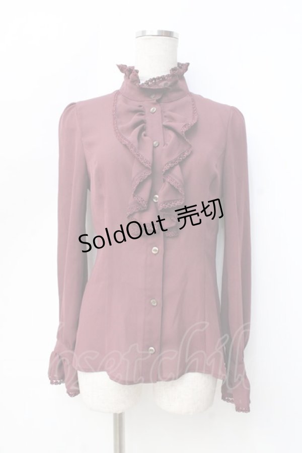 画像1: MIHO MATSUDA / ブラウス・アザリア S ボルドー Y-25-09-16-010-GO-BL-SZ-ZY (1)