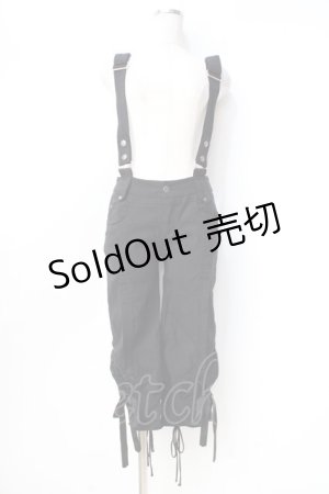画像: Ozz Croce / サスペンダー付きパンツ  黒 Y-25-09-16-097-OO-PA-SZ-ZY