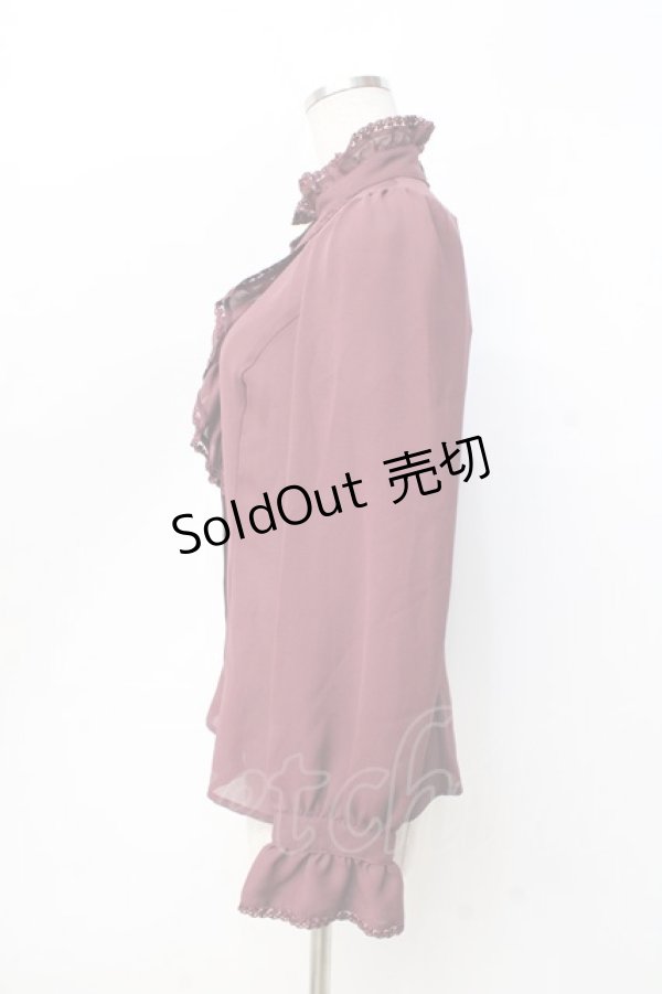 画像2: MIHO MATSUDA / ブラウス・アザリア S ボルドー Y-25-09-16-010-GO-BL-SZ-ZY (2)