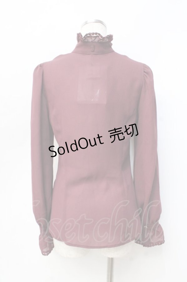 画像3: MIHO MATSUDA / ブラウス・アザリア S ボルドー Y-25-09-16-010-GO-BL-SZ-ZY (3)