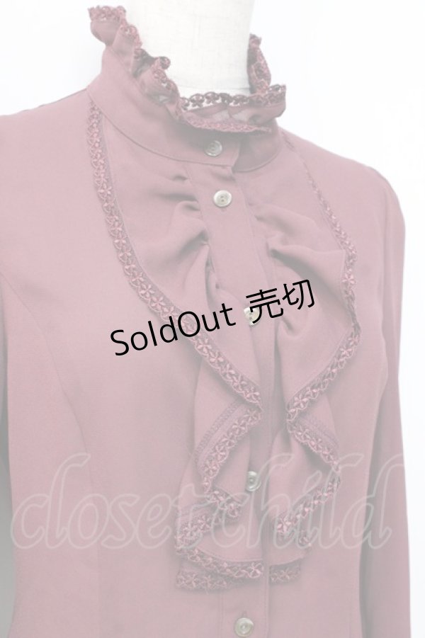 画像5: MIHO MATSUDA / ブラウス・アザリア S ボルドー Y-25-09-16-010-GO-BL-SZ-ZY (5)