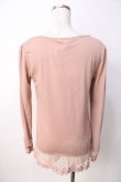 画像2: axes femme / レースデザインカットソー  ピンク Y-25-09-22-041-AX-TO-SZ-ZY (2)