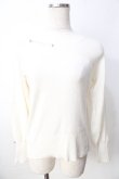 画像1: axes femme / カットアウトハイネックニット F 生成り Y-25-09-22-048-AX-TO-SZ-ZT1222K (1)