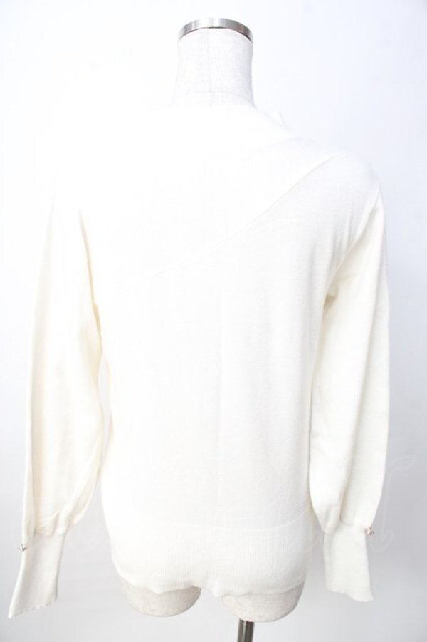 画像2: axes femme / カットアウトハイネックニット F 生成り Y-25-09-22-048-AX-TO-SZ-ZT1222K (2)