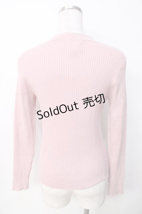 画像2: axes femme / パールビジューニット  ピンク Y-25-09-22-054-AX-TO-SZ-ZI (2)