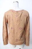 画像2: axes femme / 花刺繍ニットカーデ  ベージュ Y-25-09-22-057-AX-TO-SZ-ZI (2)