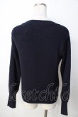 画像2: axes femme / テレスコープラメ刺繍ニット F 紺 Y-25-09-22-066-AX-TO-SZ-ZY (2)