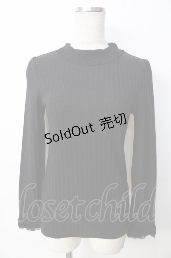 画像1: axes femme / ハイネックインナープルオーバー M 黒 Y-25-09-22-067-AX-TO-SZ-ZI (1)