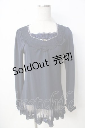 画像: axes femme / 裾デコレーションインナーPO M 紺 Y-25-09-22-069-AX-TO-SZ-ZI