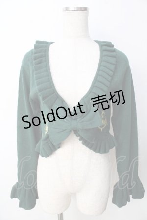 画像: metamorphose / カメオ刺繍ボレロ  グリーン Y-25-09-22-087-ME-TO-SZ-ZY