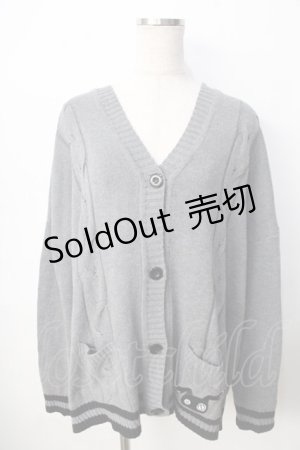 画像: NieR Clothing / ニットカーディガン  グレー Y-25-09-22-089-PU-TO-SZ-ZY