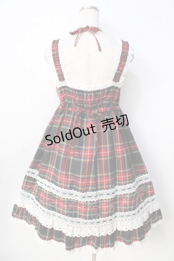 画像2: BABY,THE STARS SHINE BRIGHT / タータンチェックベビードールジャンパースカート  グリーン Y-25-09-22-090-BA-OP-SZ-ZY (2)