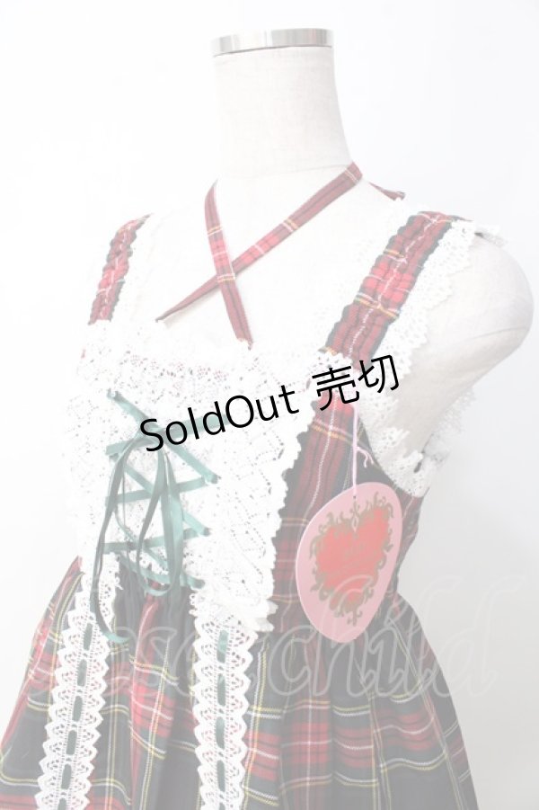 画像3: BABY,THE STARS SHINE BRIGHT / タータンチェックベビードールジャンパースカート  グリーン Y-25-09-22-090-BA-OP-SZ-ZY (3)