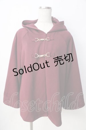 画像: axes femme / ダンボールニットケープ F ワイン Y-25-09-22-097-AX-TO-SZ-ZY
