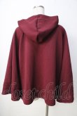 画像2: axes femme / ダンボールニットケープ F ワイン Y-25-09-22-097-AX-TO-SZ-ZY (2)
