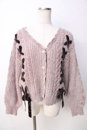 画像: axes femme POETIQUE / レースアップベロアモール M モカ Y-25-09-22-101-AX-TO-SZ-ZY