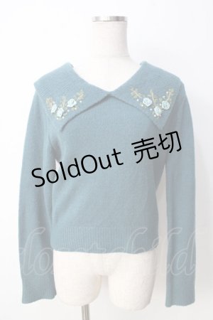 画像: axes femme / ローズモチーフニット  グリーン Y-25-09-22-102-AX-TO-SZ-ZY