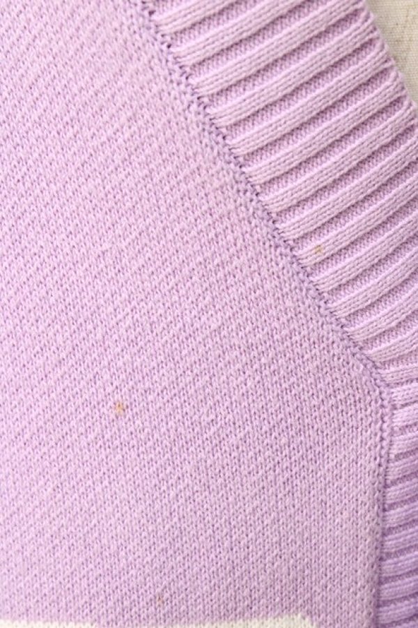 画像3: TRAVAS TOKYO / Safety pinニットカーディガン  ラベンダー Y-25-09-22-103-PU-TO-SZ-ZY (3)