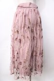 画像2: axes femme / ボタニカル刺繍スカート  ピンク Y-25-09-22-133-AX-SK-SZ-ZT162 (2)