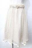 画像1: Fi.n.t / フラワー刺繍ベルトチュールスカート  生成り Y-25-09-22-134-CA-PA-SZ-ZT195 (1)