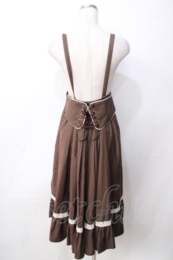 Amavel / コルセット風サススカート ブラウン Y-25-09-22-137-CA