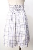 画像2: Amavel / ダブルレースアップはぎフレアチェックスカート  ラベンダー Y-25-09-22-140-CA-SK-SZ-ZY (2)