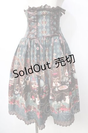 画像: ALICE and the PIRATES / ミセス・ハロウィンアップルの奇妙な晩餐会スカート  グリーン Y-25-09-22-146-PA-SK-SZ-ZY